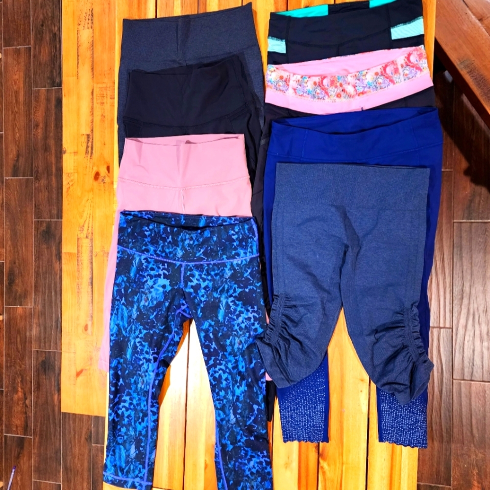 Lululemon - lot of 8 crops/pants